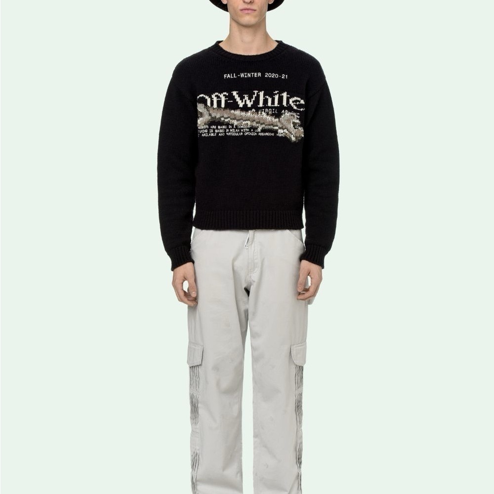 Off-White Black Pascal Tool Knitwear Sweater Sz. S​​​​